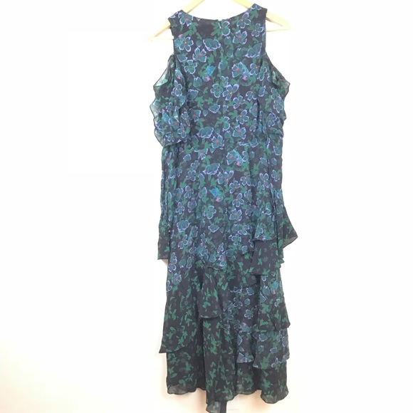 Tanya Taylor Althea Dress Cold Shoulder Ruffle 4 - Picture 6 of 8